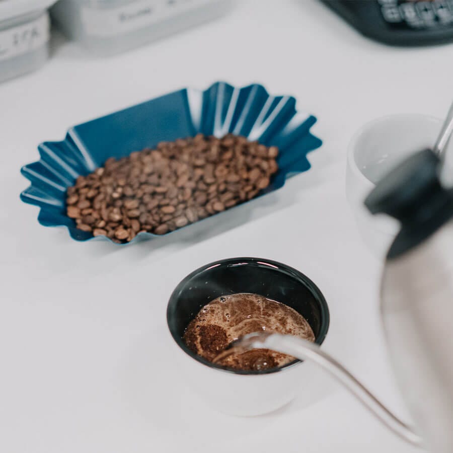 Bandeja muestra café