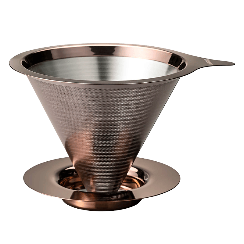 Hario V60 doble malla oro rosa