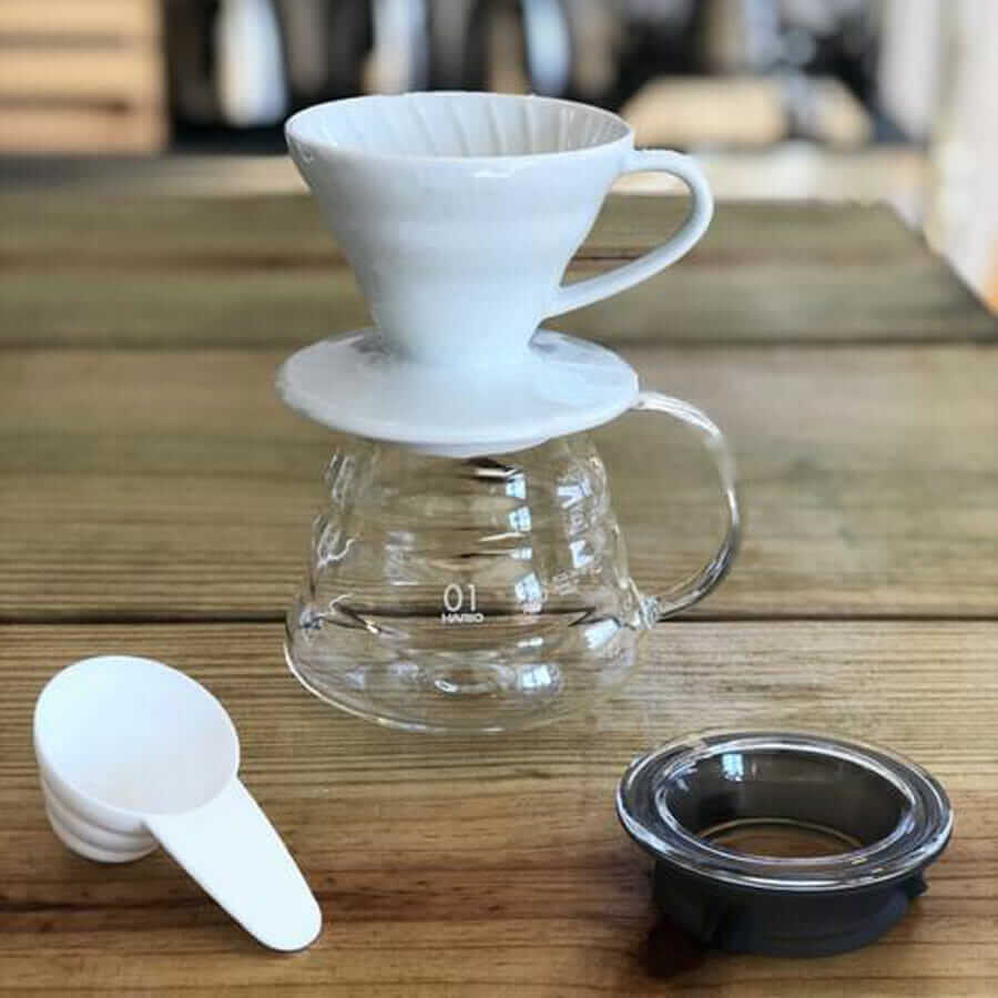 Hario V60 cerámica blanca