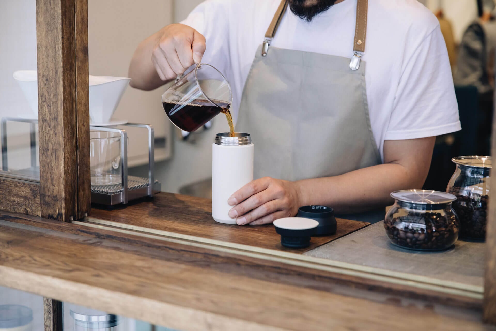 Kinto jarra cilíndrica Slow Coffee